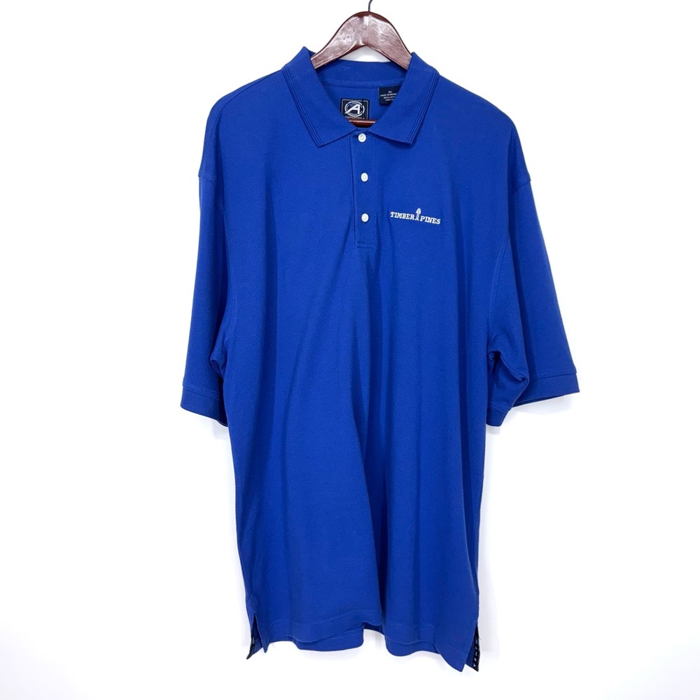 Ahead Authentics Cobalt Blue Timber Pines Golf Polo Shirt New Nwt Men’s Size XL